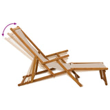 Folding Sun Lounger 2 pcs 3 Position Solid Eucalyptus Wood 3407825