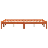 Bed Frame without Mattress Wax Brown 120x190 cm Small Double Solid Wood Pine 844839