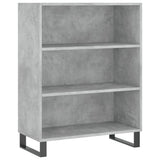 Highboard Concrete Grey 69.5x34x180 cm Engineered Wood 3198749