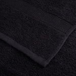 6 Piece Premium Towel Set SOLUND Black 600 gsm 137565