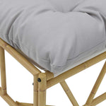 Garden Bench Light grey 110 x 75x 71 cm Steel 42010311