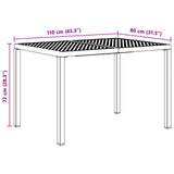 Outdoor Furniture Set 5 pcs Anthracite Steel 3422871