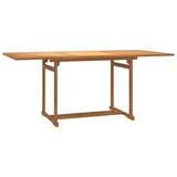9 Piece Garden Dining Set Solid Wood Teak 3154922