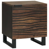 Bedside Cabinet Walnut 40 x 33 x 46 cm Solid Acacia wood 4018004