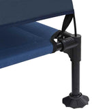 Raised Dog Bed Navy Blue 127 x 81 x 108 cm Fabric and Steel 42008223