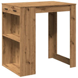 Bar Table Artisian Oak 102x70x103.5 cm Engineered Wood 3309329