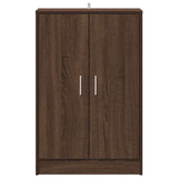 Shoe Cabinet Brown Oak 60x35x92 cm Engineered Wood 816013