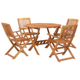 5 Piece Garden Dining Set Solid Wood Acacia 3152901