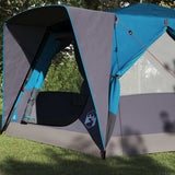 Cabin Tent 7-Person with Roof Blue 400 x 350 x 212 cm 42004027
