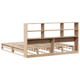 Bookcase Bed without Mattress 180x200 cm Super King Solid Wood 3323929