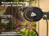 232m Retractable Hose Reel Wall Mounted with Auto Retraction, Self-Locking, Slow Return System, T3398P551607