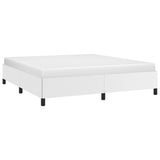 Bed Frame without Mattress White Super King Faux Leather 349877