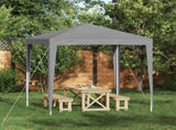 Party Tent 200 x 200 x 240 cm Light Grey PE and Steel 42032985