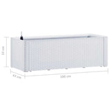 Garden Raised Bed with Self Watering System White 100x43x33 cm 313959