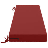 2-Piece Bench Cushions SOEST 2 pcs 100% Polyester Wine Red 949833