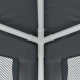 Party Tent with 10 Mesh Sidewalls Anthracite 3x12 m HDPE 319249