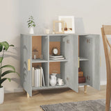 Sideboard Concrete Grey 90x34x80 cm Engineered Wood 812496