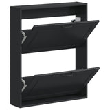 Wall-Mounted Shoe Cabinet UTRECHT 71 x 17 x 86 cm Black 897736