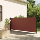 Retractable Side Awning Brown 100x500 cm 4004389