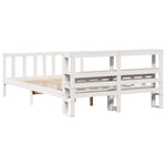 Bed Frame without Mattress White 160x200 cm Solid Wood Pine 3305909