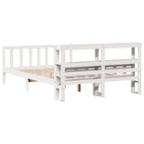 Bed Frame without Mattress White 160x200 cm Solid Wood Pine 3305909