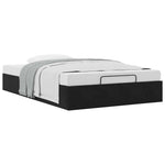 Ottoman Bed Frame No Mattress Black Double Velvet 3311002