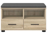 Hall Bench with Cushion with Drawer Sonoma Oak 60 x 38 x 46 cm 891450