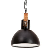 Industrial Hanging Lamp 25 W Black Round 30 cm E27 320536