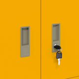 Storage Cabinet Mustard Yellow 80 x 40 x 40 cm Steel 891673