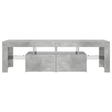 TV Cabinet with LED Lights Concrete Grey 140x36.5x40 cm 804368