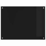 Kitchen Backsplash Black 80 x 60 cm Tempered Glass 42018037