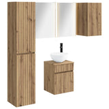 Bathroom Cabinet Set 5 pcs Artisan Oak Engineered Wood 3407358