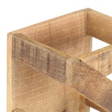 321627 Wine Rack for 5 Bottles Solid Mango Wood