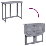 Folding Balcony Table 90x50x74 cm Solid Acacia Wood 46326