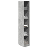 Wardrobe Concrete Grey 30x50x200 cm Engineered Wood 3307705