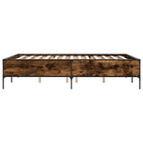 Bed Frame without Mattress Smoked Oak 140x190 cm 3279809