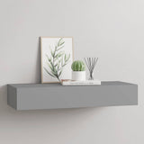 Wall-mounted Drawer Shelf Grey 60x23.5x10cm MDF 330259
