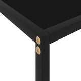 ZNTS Console Table Black 120x35x75 cm Tempered Glass 322840