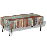243455 Coffee Table Solid Reclaimed Wood 100x50x38 cm