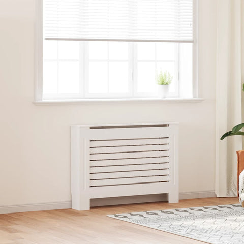 Radiator Cover White 112x19x81.5 cm MDF 284320