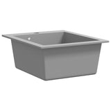 Overmount Kitchen Sink Single Basin Granite Grey 141673