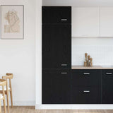 Hanging Cabinet Lyon Black Oak 60 x 31 x 207 cm Engineered Wood 863149