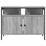 Bathroom Sink Cabinet Grey Sonoma 80x30x60 cm Engineered Wood 842444