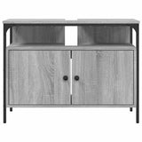 Bathroom Sink Cabinet Grey Sonoma 80x30x60 cm Engineered Wood 842444