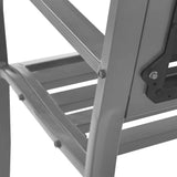 Garden Bench Black Steel, plastic 120 cm Durable Garden Bench 319582