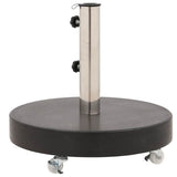 48564 Parasol Base Granite 30 kg Round Black