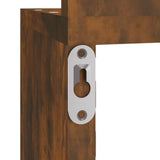 Wall Corner Shelf Smoked Oak 20x20x127.5 cm Engineered Wood 815210