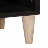 TV Cabinet Bleached White 100 x 33 x 46 cm Solid Mango Wood 4018132