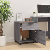 Mobile File Cabinet with Wheels Grey Sonoma 45x38x54 cm Engineered Wood 817136
