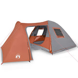 Family Tent Dome 6-Person Orange Waterproof 94355